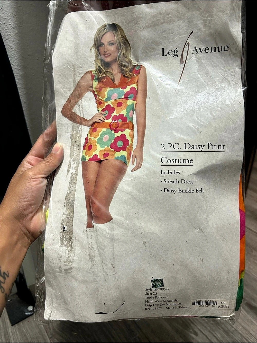 Leg Avenue 2 PC. Daisy Print Costume Floral Costume